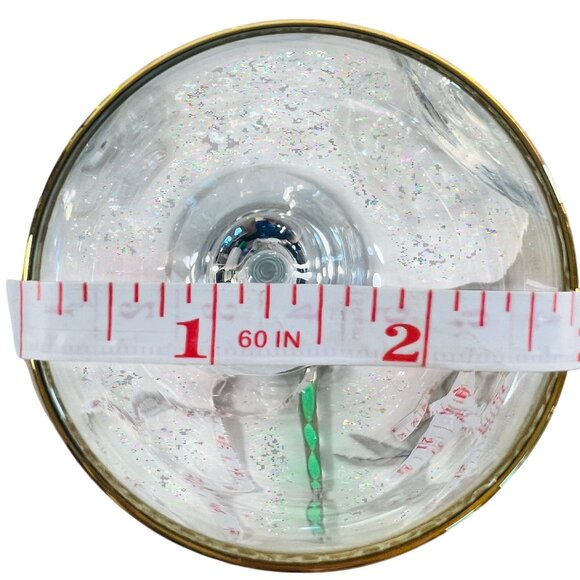 Vintage 50s Lot of 6 Crystal Circleware Classique Wine Glasses Gold Rim Stemware - Picture 5 of 6